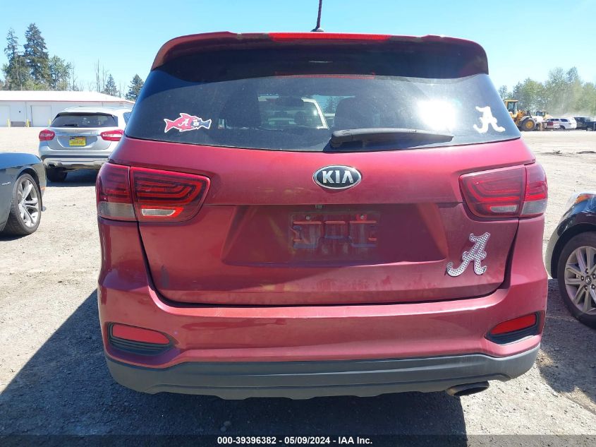 2019 KIA SORENTO 3.3L LX - 5XYPG4A55KG490511