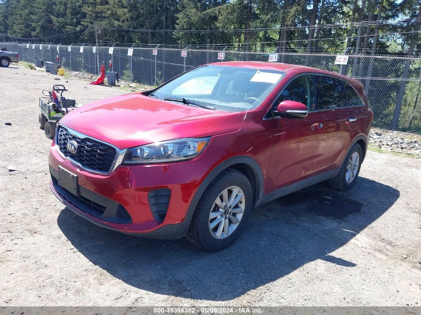 2019 Kia Sorento 3.3L Lx VIN: 5XYPG4A55KG490511 Lot: 39396382