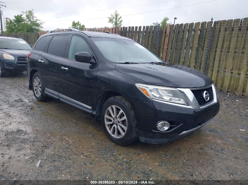 2015 Nissan Pathfinder Sl VIN: 5N1AR2MN7FC601355 Lot: 39396383