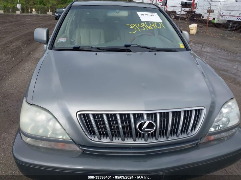 2002 Lexus Rx 300 VIN: JTJHF10U020260005 Lot: 39396401