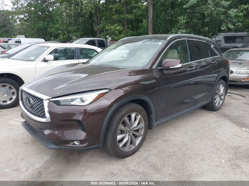 2020 Infiniti Qx50 Luxe Awd VIN: 3PCAJ5M31LF101234 Lot: 39396402