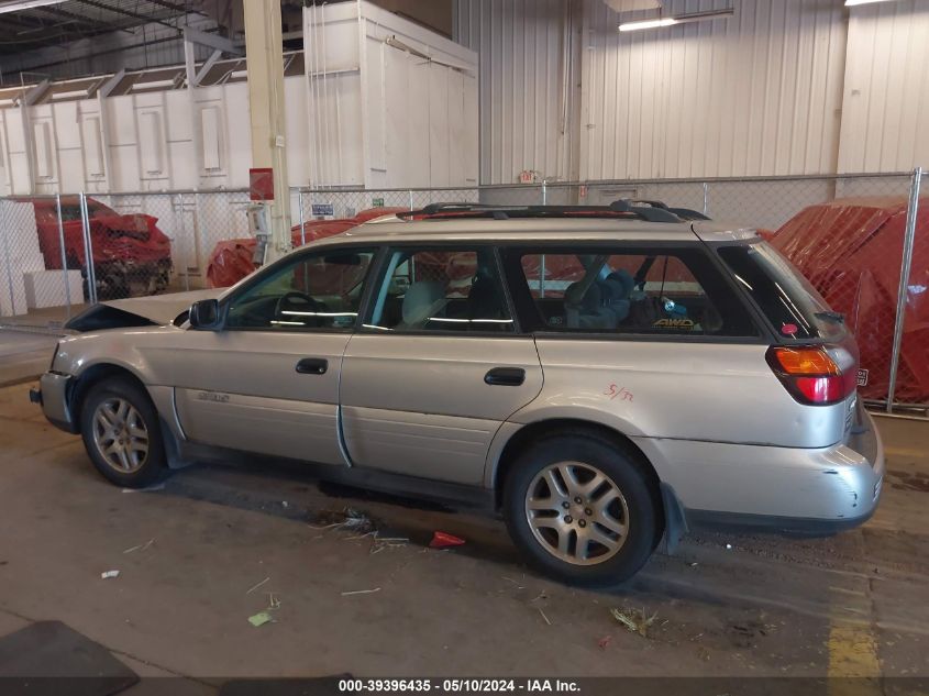 2004 Subaru Outback VIN: 4S3BH675147610847 Lot: 39396435