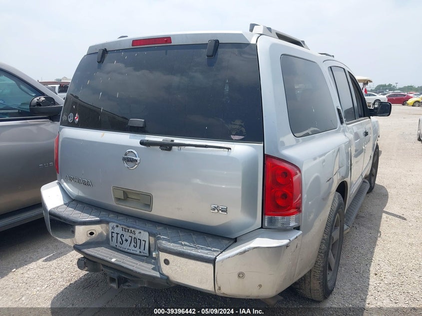 2005 Nissan Armada Se VIN: 5N1AA08A65N719967 Lot: 39396442