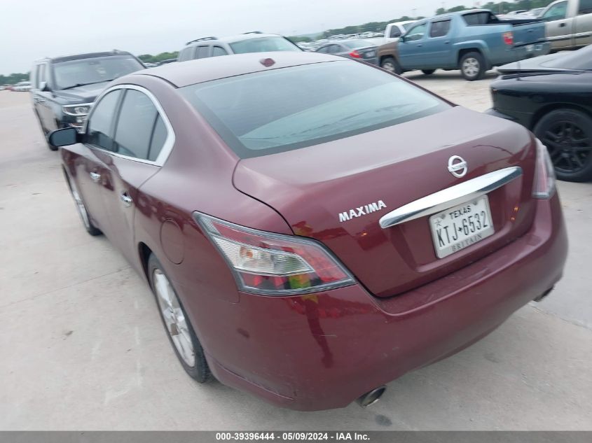 2012 Nissan Maxima 3.5 Sv VIN: 1N4AA5AP3CC833939 Lot: 39396444