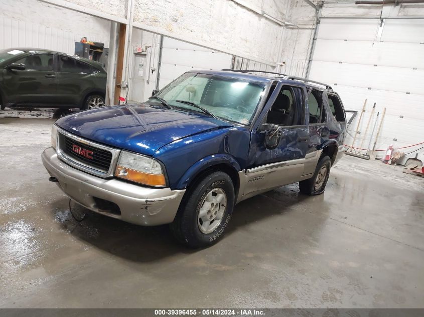 2001 GMC Jimmy Sle VIN: 1GKDT13W312151603 Lot: 39396455