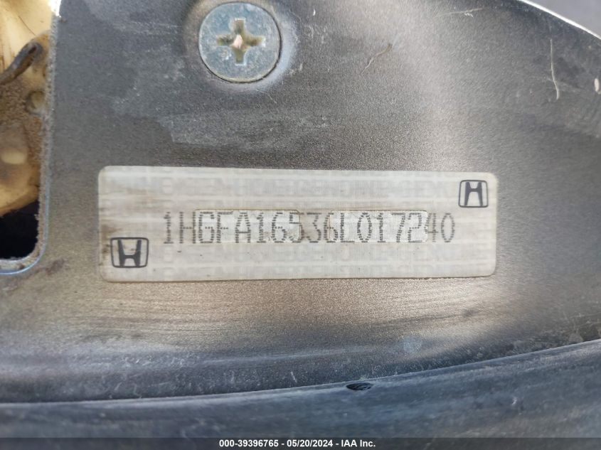 2008 Honda Civic Ex VIN: 2HGFA16818H307597 Lot: 39396765