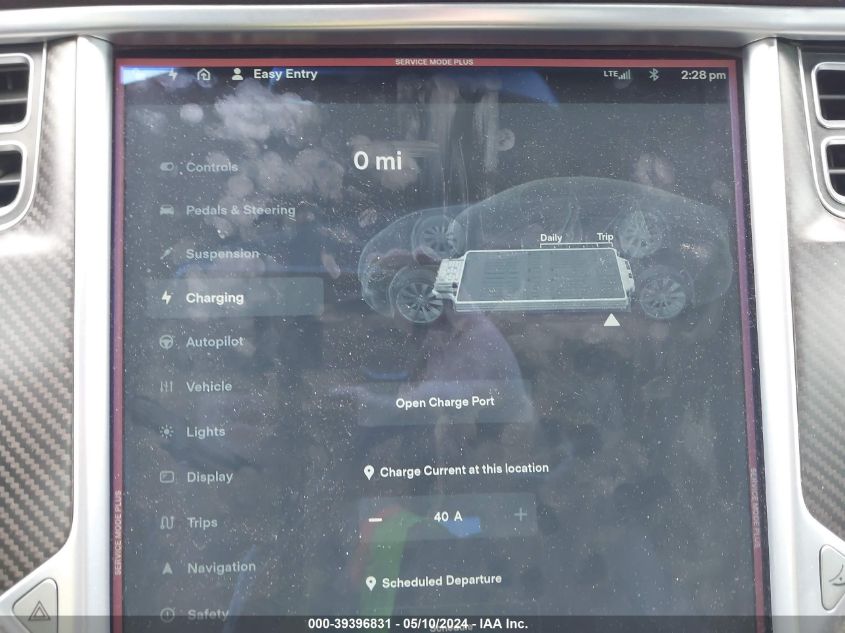 2015 Tesla Model S 85D/P85D VIN: 5YJSA1E47FF114059 Lot: 39396831