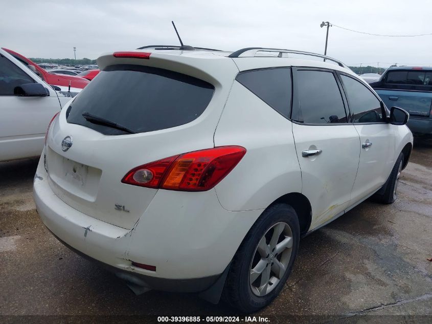 2009 Nissan Murano Sl VIN: JN8AZ18U39W104844 Lot: 39396885