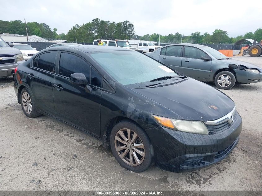 2012 Honda Civic Ex VIN: 2HGFB2F86CH576173 Lot: 39396903