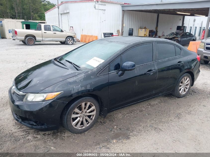 2012 Honda Civic Ex VIN: 2HGFB2F86CH576173 Lot: 39396903