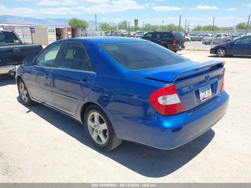 2003 Toyota Camry Se VIN: JTDBE32K930144631 Lot: 39396904