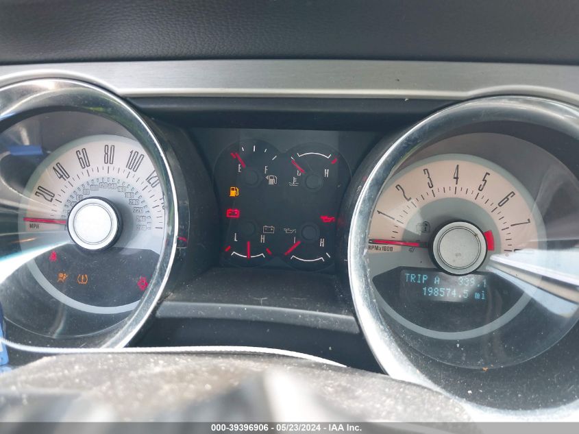 2012 Ford Mustang V6 Premium VIN: 1ZVBP8AM3C5249160 Lot: 39396906