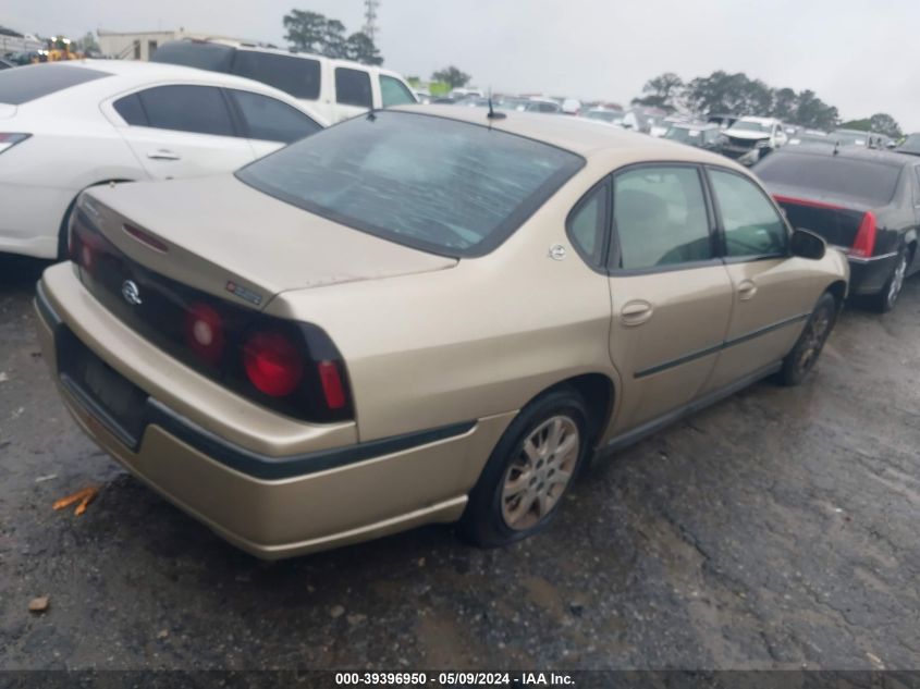 2005 Chevrolet Impala VIN: 2G1WF52E659305684 Lot: 39396950