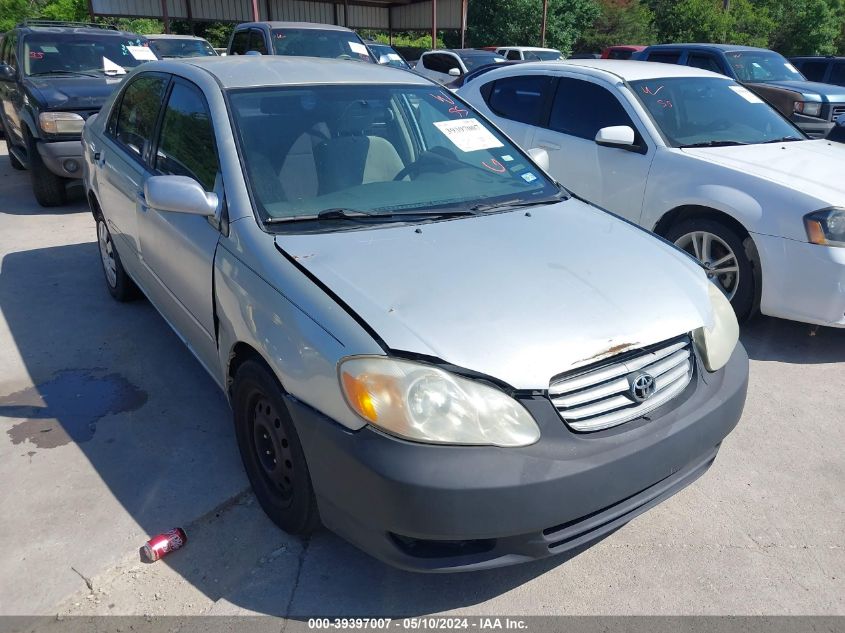 2003 Toyota Corolla Le VIN: JTDBR32E030028877 Lot: 39397007