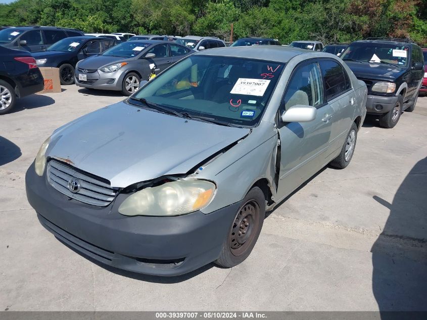 2003 Toyota Corolla Le VIN: JTDBR32E030028877 Lot: 39397007