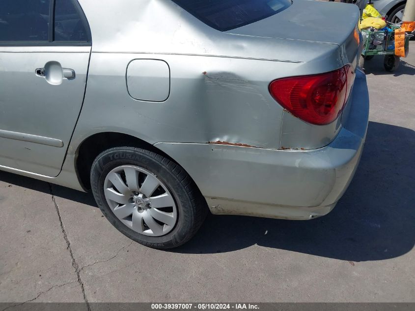 2003 Toyota Corolla Le VIN: JTDBR32E030028877 Lot: 39397007