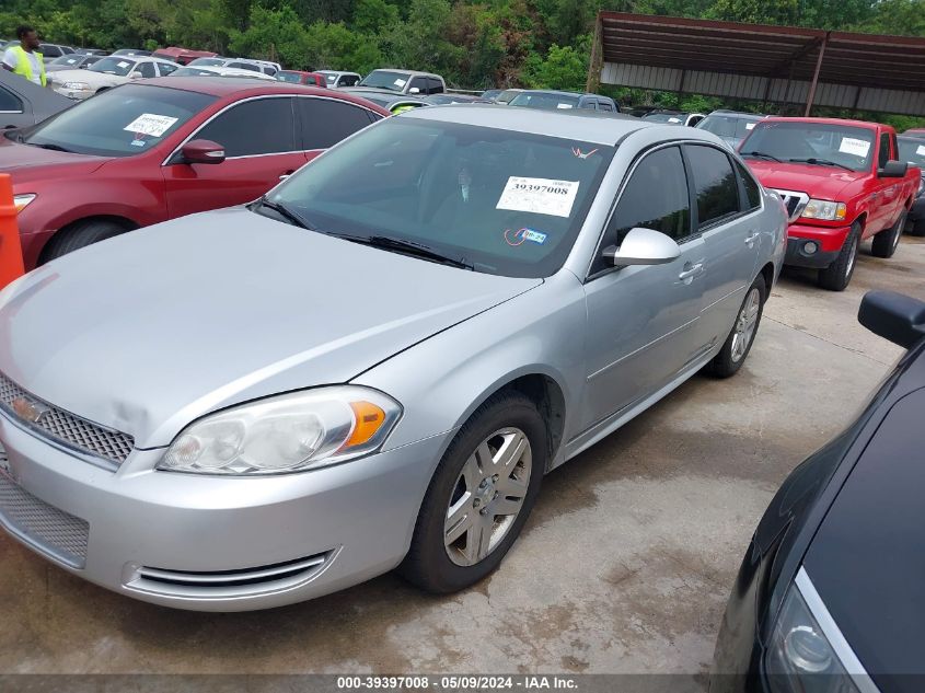 2012 Chevrolet Impala Lt VIN: 2G1WG5E38C1321405 Lot: 40251800