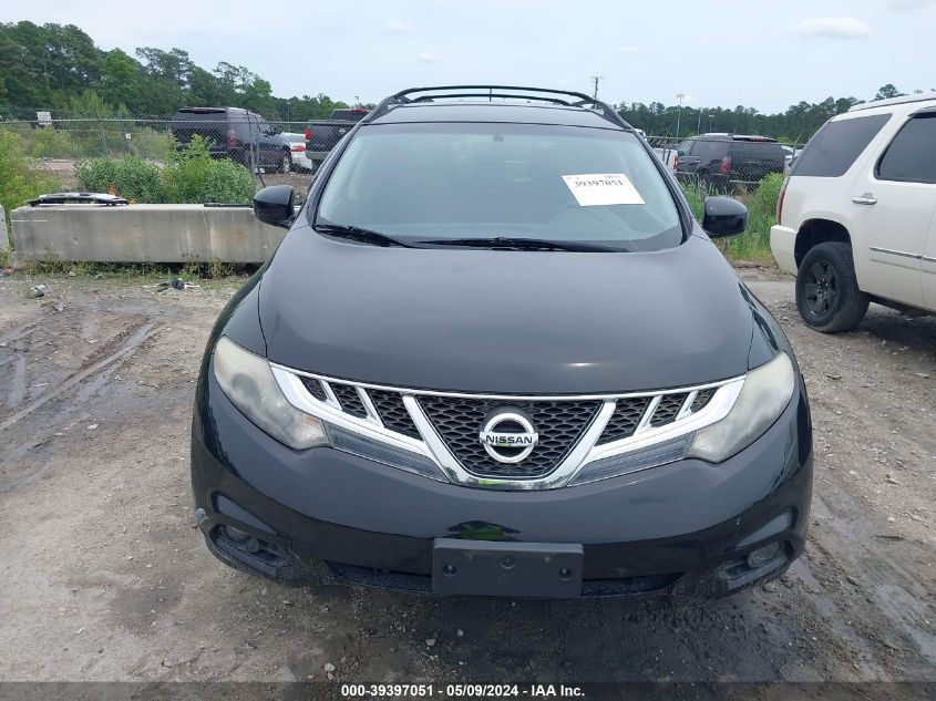 2014 Nissan Murano Sv VIN: JN8AZ1MW8EW519630 Lot: 39397051