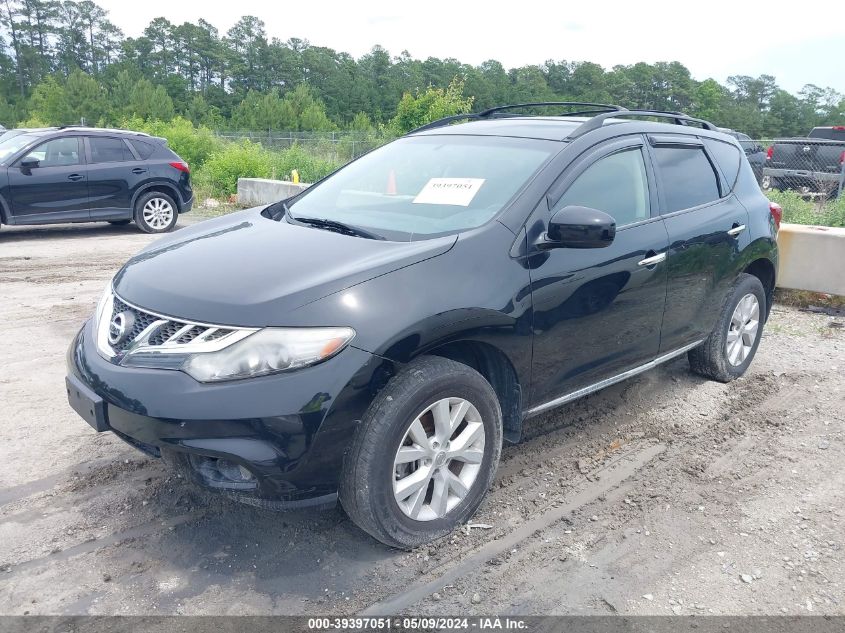 2014 Nissan Murano Sv VIN: JN8AZ1MW8EW519630 Lot: 39397051