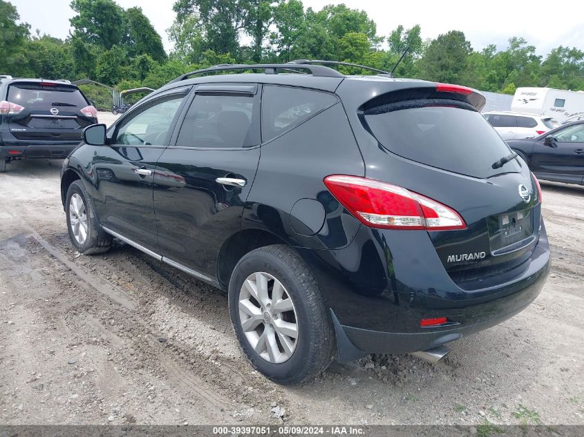 2014 Nissan Murano Sv VIN: JN8AZ1MW8EW519630 Lot: 39397051