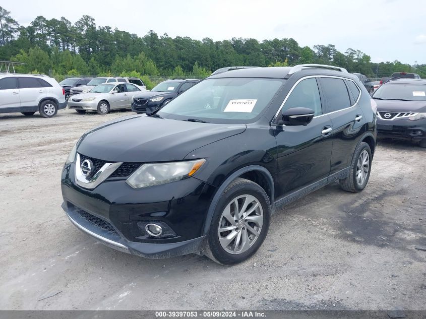 2014 Nissan Rogue Sl VIN: 5N1AT2MVXEC763416 Lot: 39397053