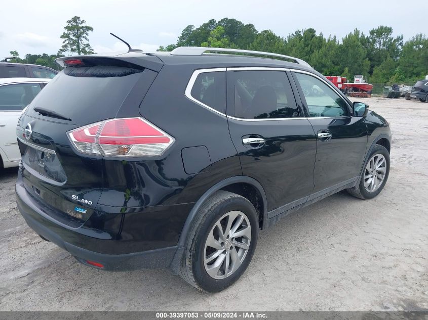 2014 Nissan Rogue Sl VIN: 5N1AT2MVXEC763416 Lot: 39397053