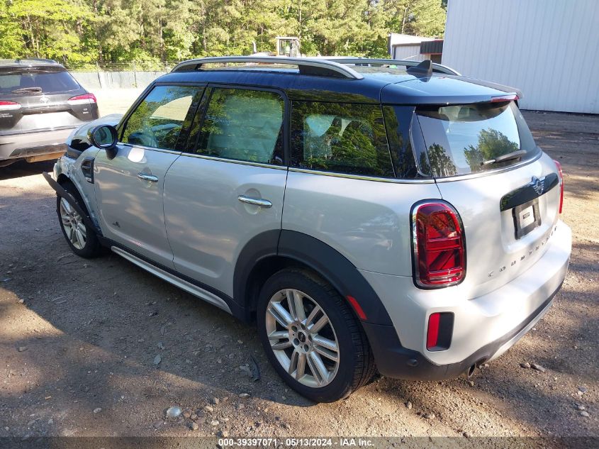 2022 Mini Countryman Cooper VIN: WMZ43BR00N3N41532 Lot: 39397071