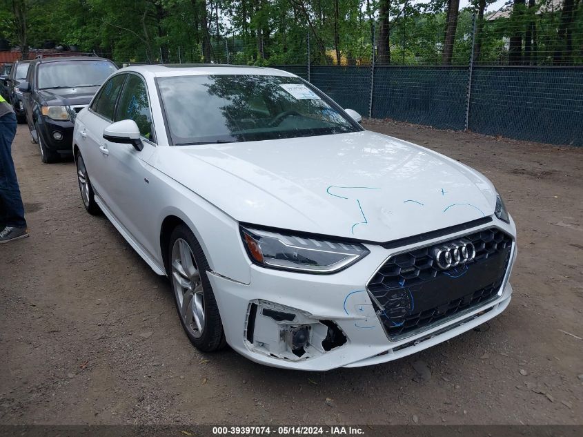 2023 Audi A4 Premium Plus 45 Tfsi S Line Quattro S Tronic VIN: WAUEAAF4XPN011360 Lot: 39397074