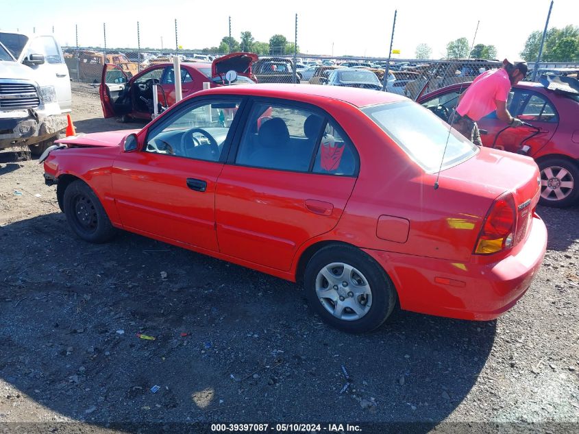 2005 Hyundai Accent Gls VIN: KMHCG45C25U654528 Lot: 39397087