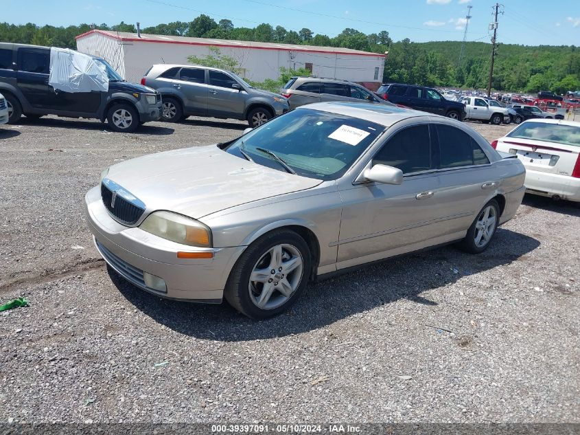 2002 Lincoln Ls V6 Auto/V6 Manual VIN: 1LNHM86S02Y601973 Lot: 39397091