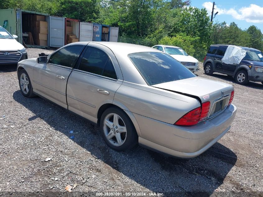 2002 Lincoln Ls V6 Auto/V6 Manual VIN: 1LNHM86S02Y601973 Lot: 39397091