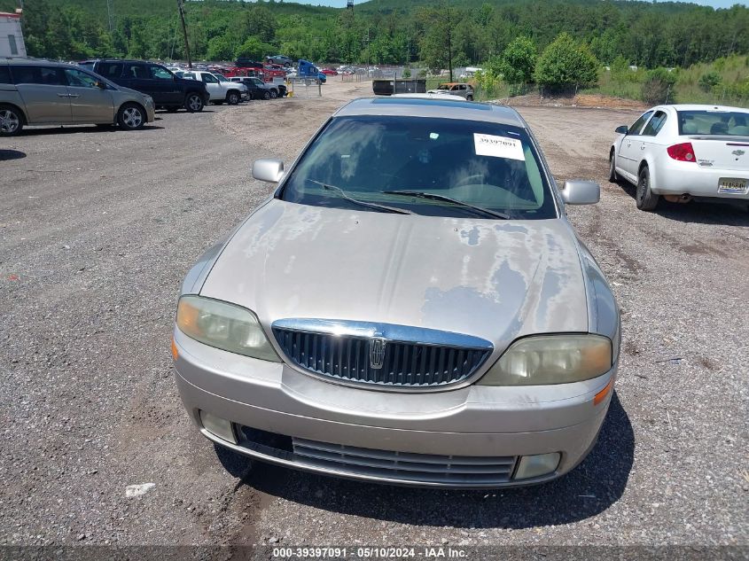 2002 Lincoln Ls V6 Auto/V6 Manual VIN: 1LNHM86S02Y601973 Lot: 39397091