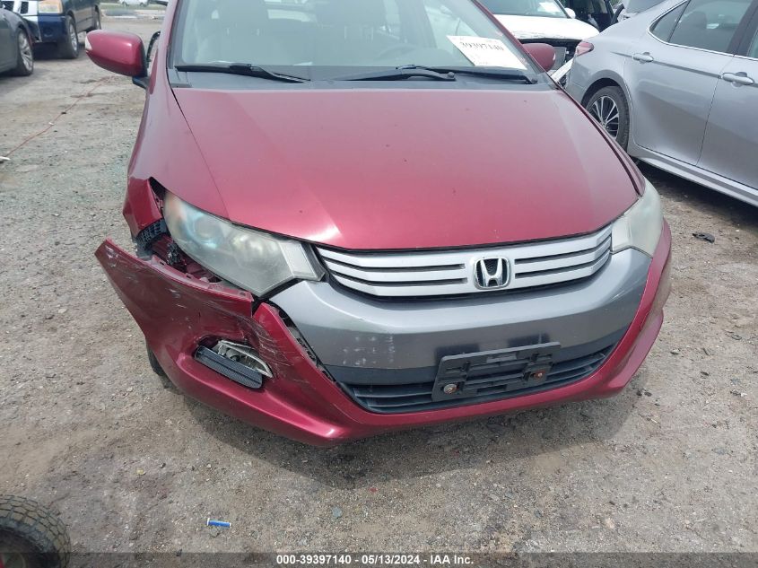 2010 Honda Insight Ex VIN: JHMZE2H74AS003123 Lot: 39397140