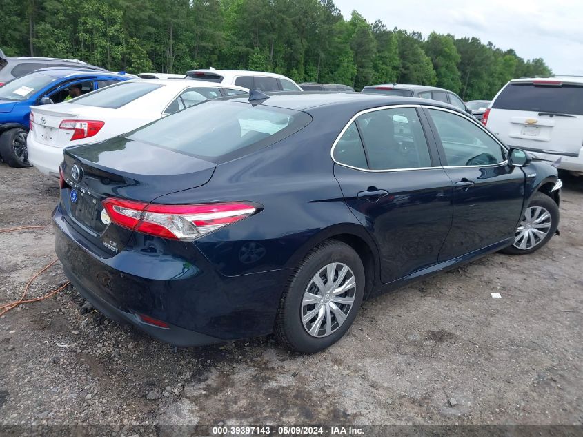 2020 Toyota Camry Le Hybrid VIN: 4T1C31AK3LU522334 Lot: 39397143