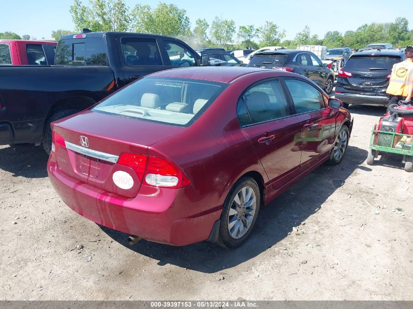 2009 Honda Civic Ex-L VIN: 19XFA16939E011470 Lot: 39397153