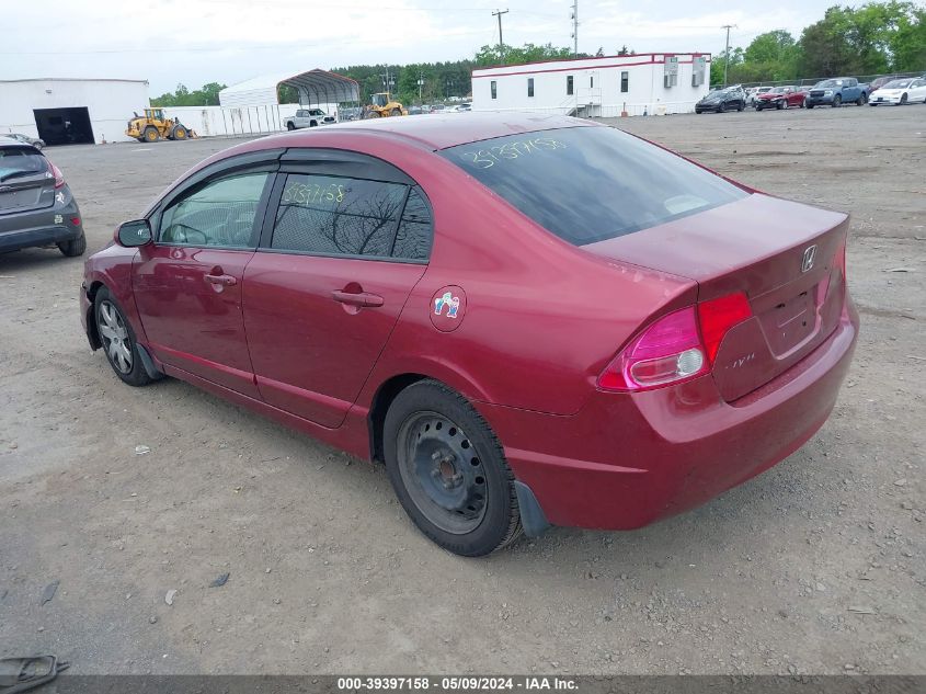 2007 Honda Civic Lx VIN: 1HGFA16597L124343 Lot: 39397158