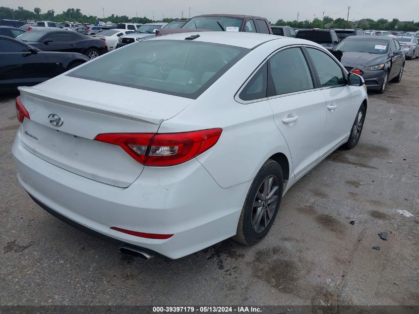 2016 Hyundai Sonata Se VIN: 5NPE24AF3GH345174 Lot: 39397179