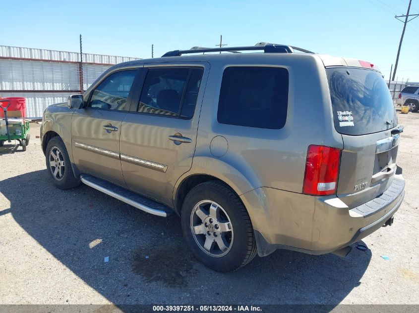 2011 Honda Pilot Touring VIN: 5FNYF3H91BB002012 Lot: 39397251