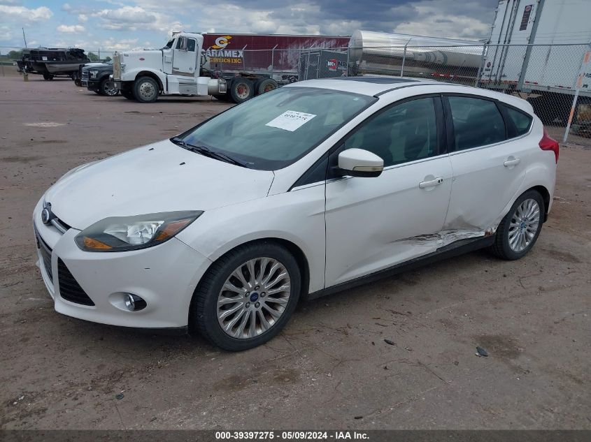 2012 Ford Focus Titanium VIN: 1FAHP3N21CL313903 Lot: 39397275