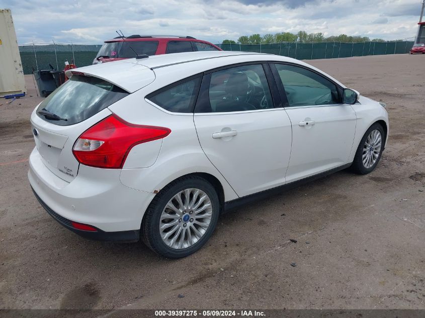 2012 Ford Focus Titanium VIN: 1FAHP3N21CL313903 Lot: 39397275