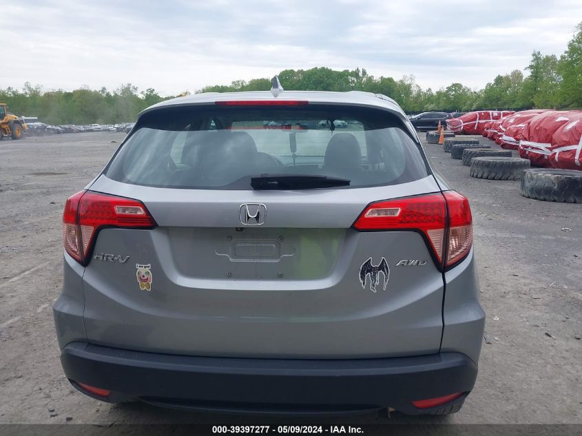 2018 Honda Hr-V Lx VIN: 3CZRU6H30JG709502 Lot: 39397277