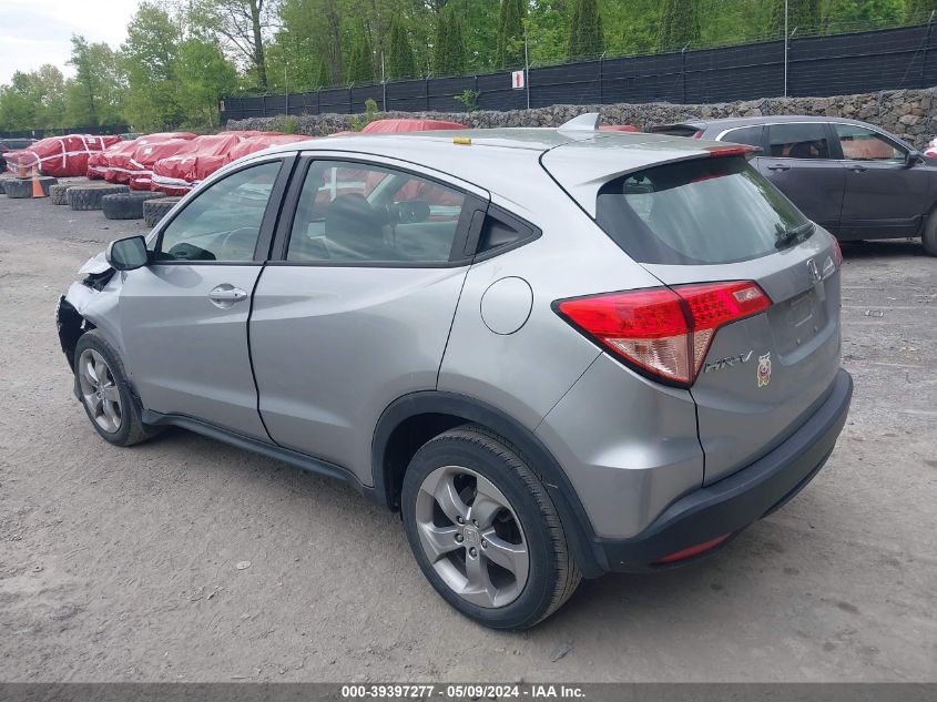 2018 Honda Hr-V Lx VIN: 3CZRU6H30JG709502 Lot: 39397277