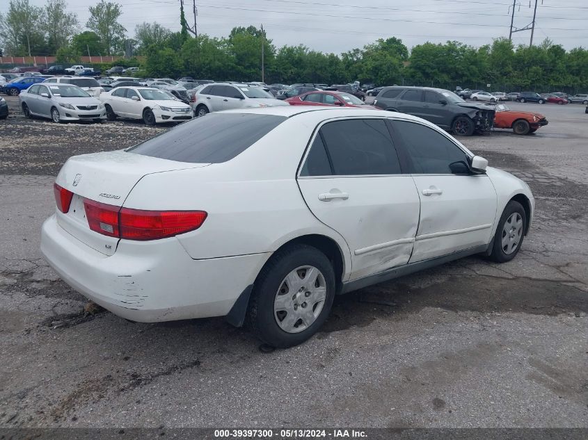 2005 Honda Accord 2.4 Lx VIN: 1HGCM56405A160021 Lot: 39397300