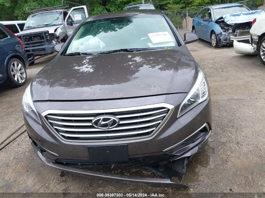 2017 Hyundai Sonata Se VIN: 5NPE24AF9HH540312 Lot: 39397303