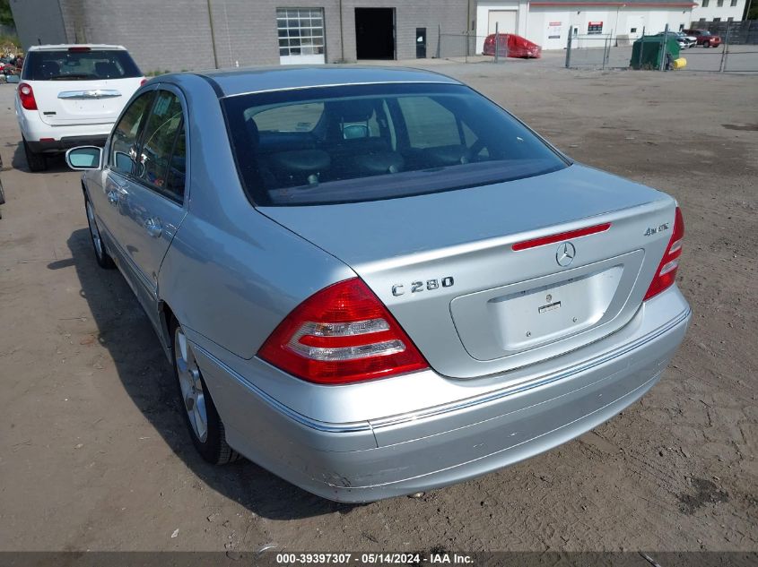 WDBRF92H17F895601 | 2007 MERCEDES-BENZ C 280