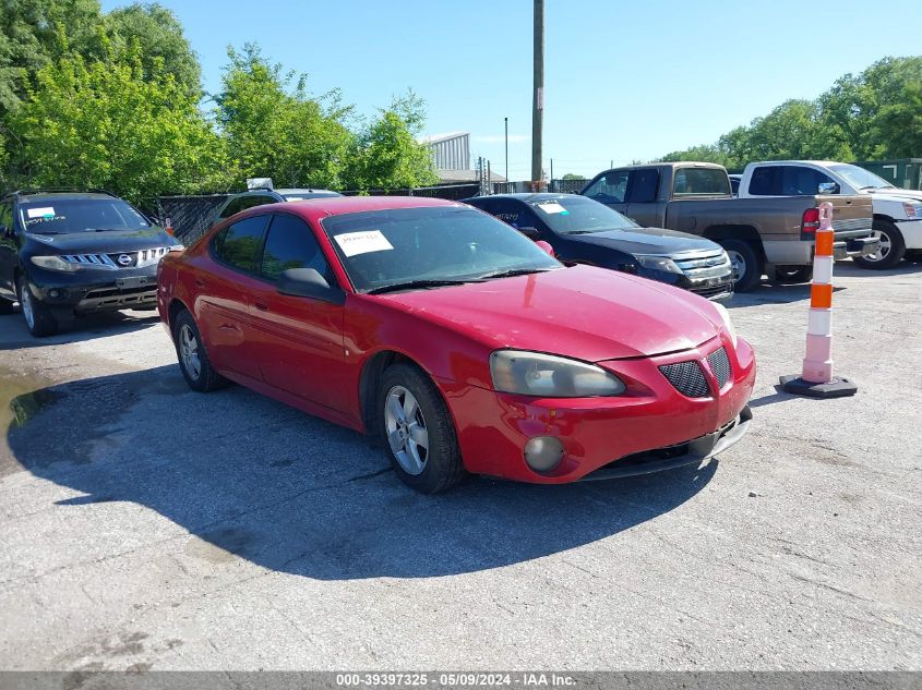 2008 Pontiac Grand Prix VIN: 2G2WP552481103004 Lot: 39397325