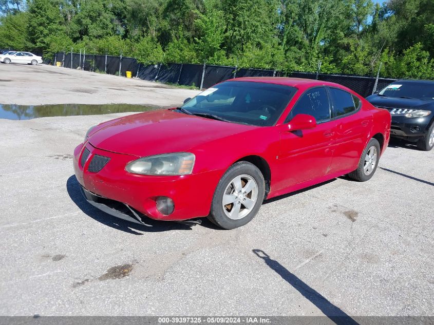 2008 Pontiac Grand Prix VIN: 2G2WP552481103004 Lot: 39397325