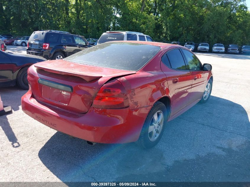 2008 Pontiac Grand Prix VIN: 2G2WP552481103004 Lot: 39397325