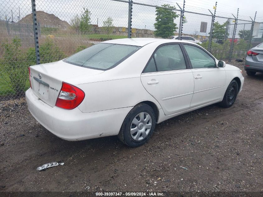 2003 Toyota Camry Le VIN: 4T1BE32K03U122179 Lot: 39397347