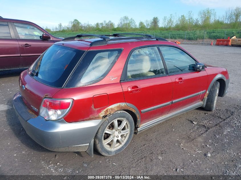 2007 Subaru Impreza Outback Sport VIN: JF1GG63667G814061 Lot: 39397378